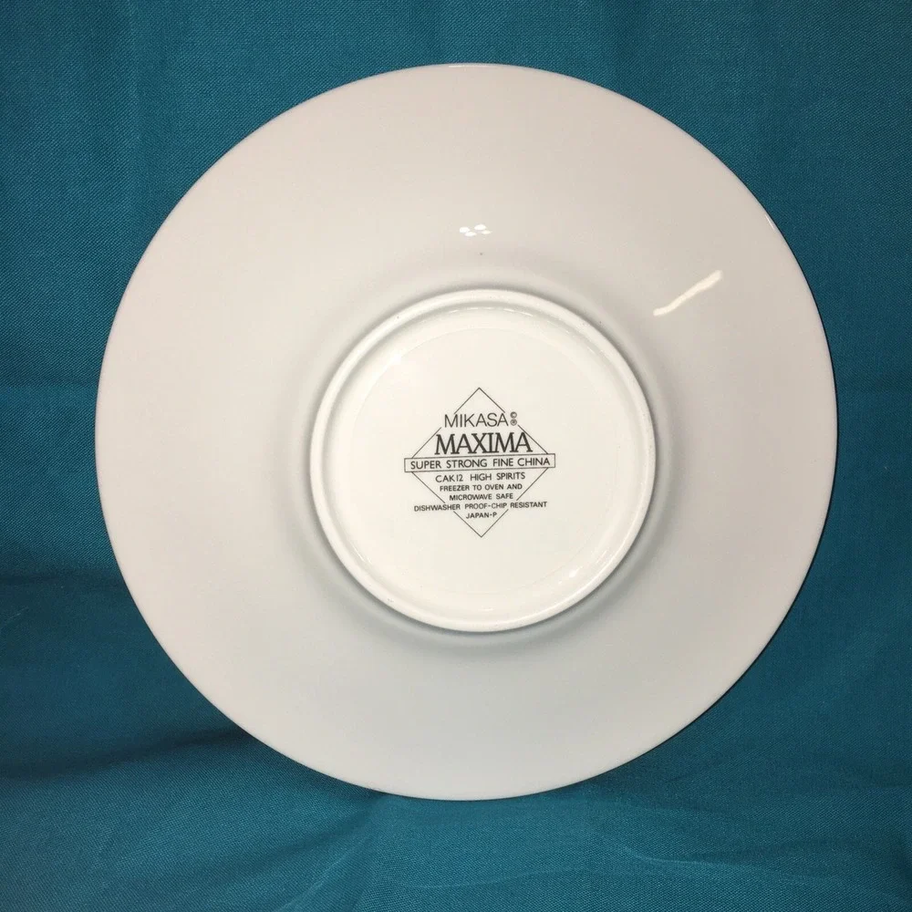 MIkasa High Spirits Saucer Abstracts Geometric Mid Century Designed